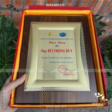 Tôn vinh giá trị – ghi dấu thành công. Bảng chứng nhận gỗ sang trọng từ Rừng Gió giúp bạn trao sự công nhận trong mỗi sự kiện