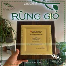 Bảng gỗ vinh danh mang đến cảm giác mộc mạc nhưng trang trọng, thể hiện sự trân trọng đối với người nhận Bảng gỗ vinh danh mang đến cảm giác mộc mạc nhưng trang trọng, thể hiện sự trân trọng đối với người nhận